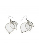 Capiz Layered Leaf Earrings