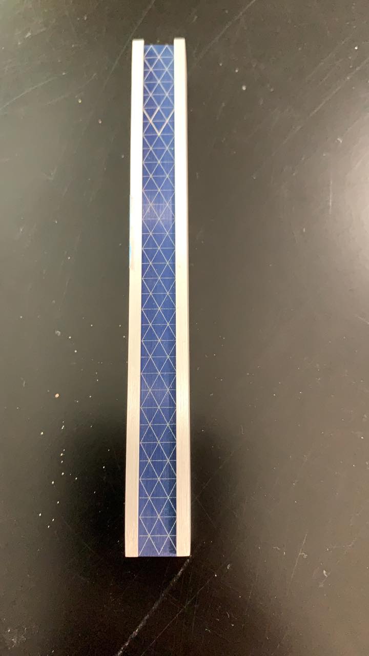 Blue & Metal Mezuzah