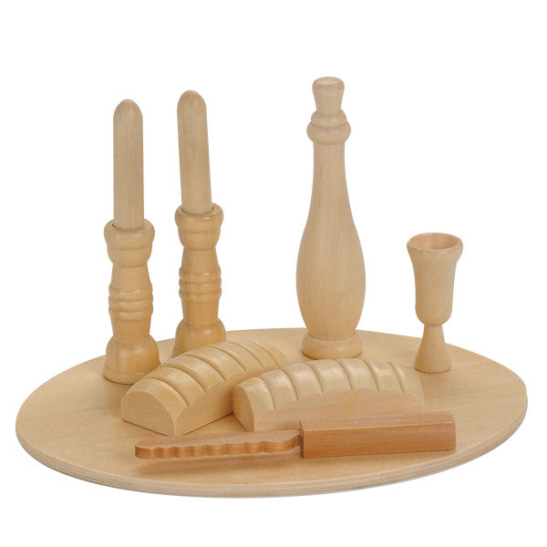 Wooden Sabbath Set in Sack