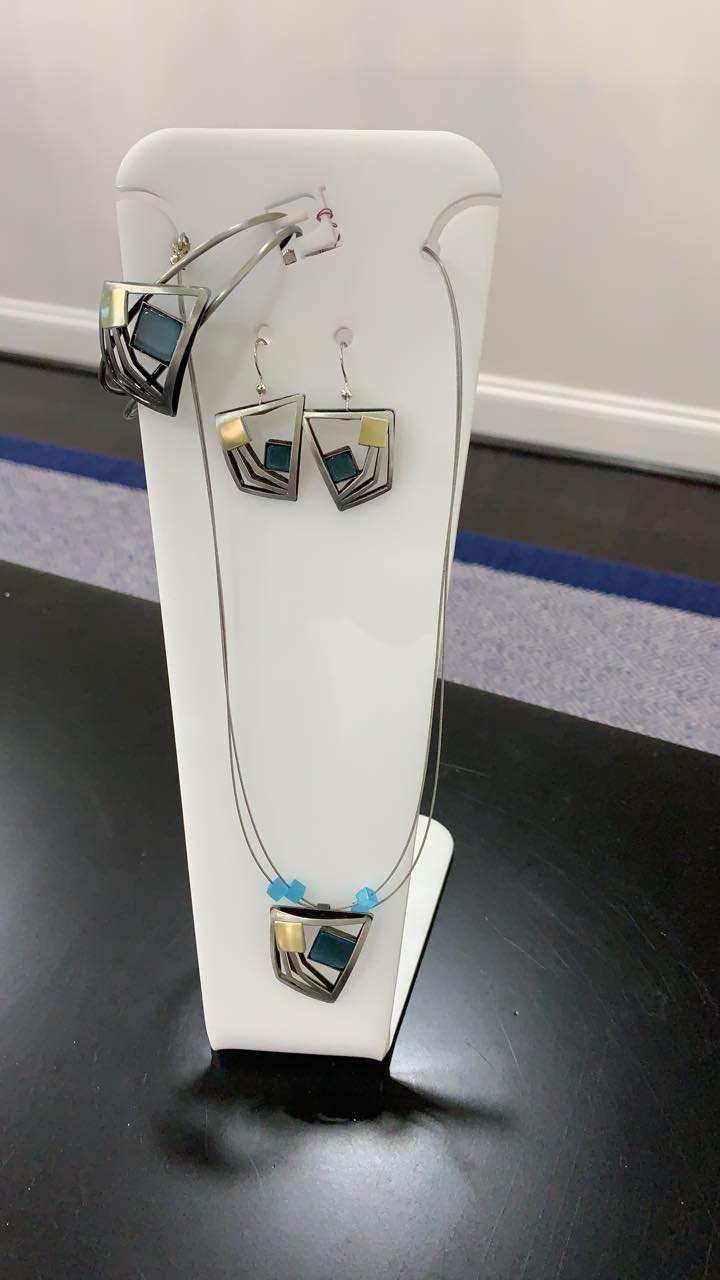 Crono Designs Set - Earrings, Bracelet & Necklace