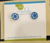 Load image into Gallery viewer, DaMetals Star of David Stud Earrings
