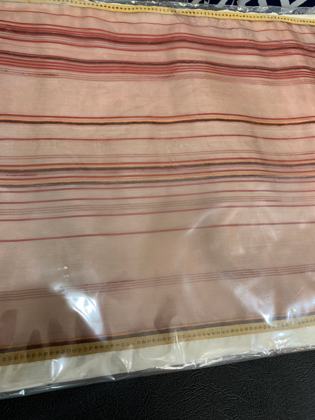 Maroon & Cream Table Runner