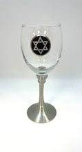 Load image into Gallery viewer, Glass &amp; Pewter Wine Cup

