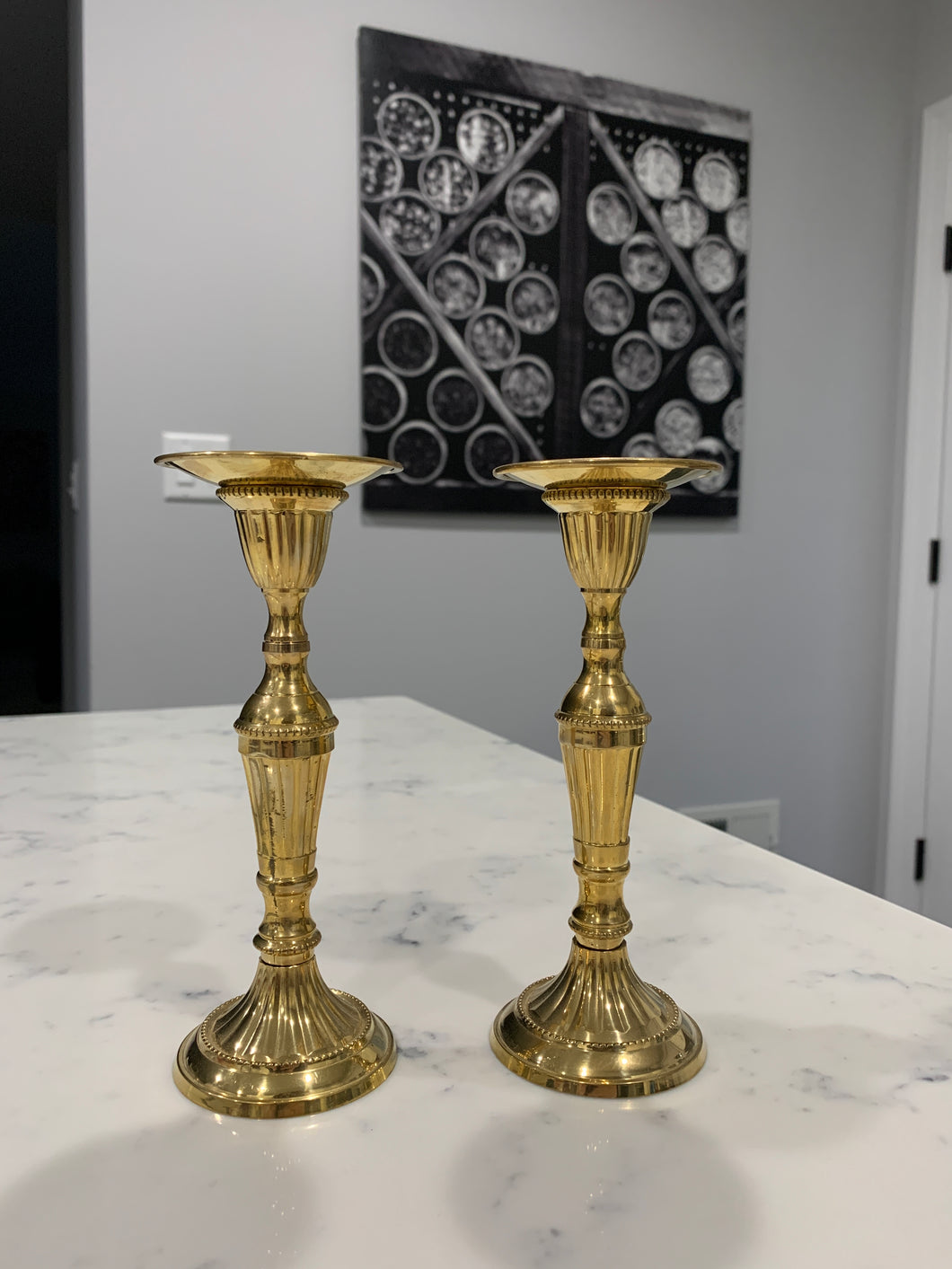 Candlesticks - Alef Judaica - Brass Lined 6.25