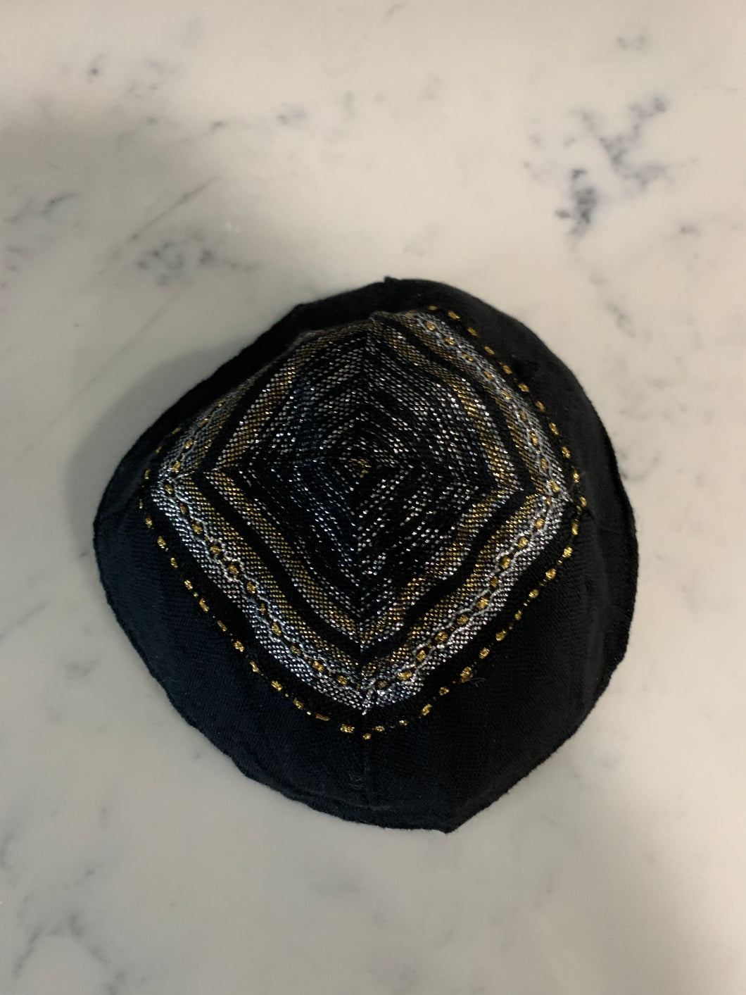 Gabrieli Black Embroidered Kippa