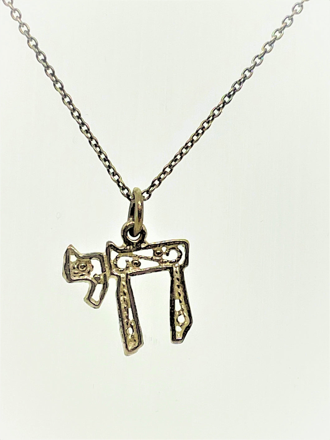 Bareket Chai Necklace, sliver