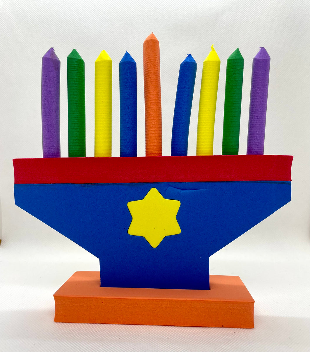Eva Foam Hanukkah Toy Menorah