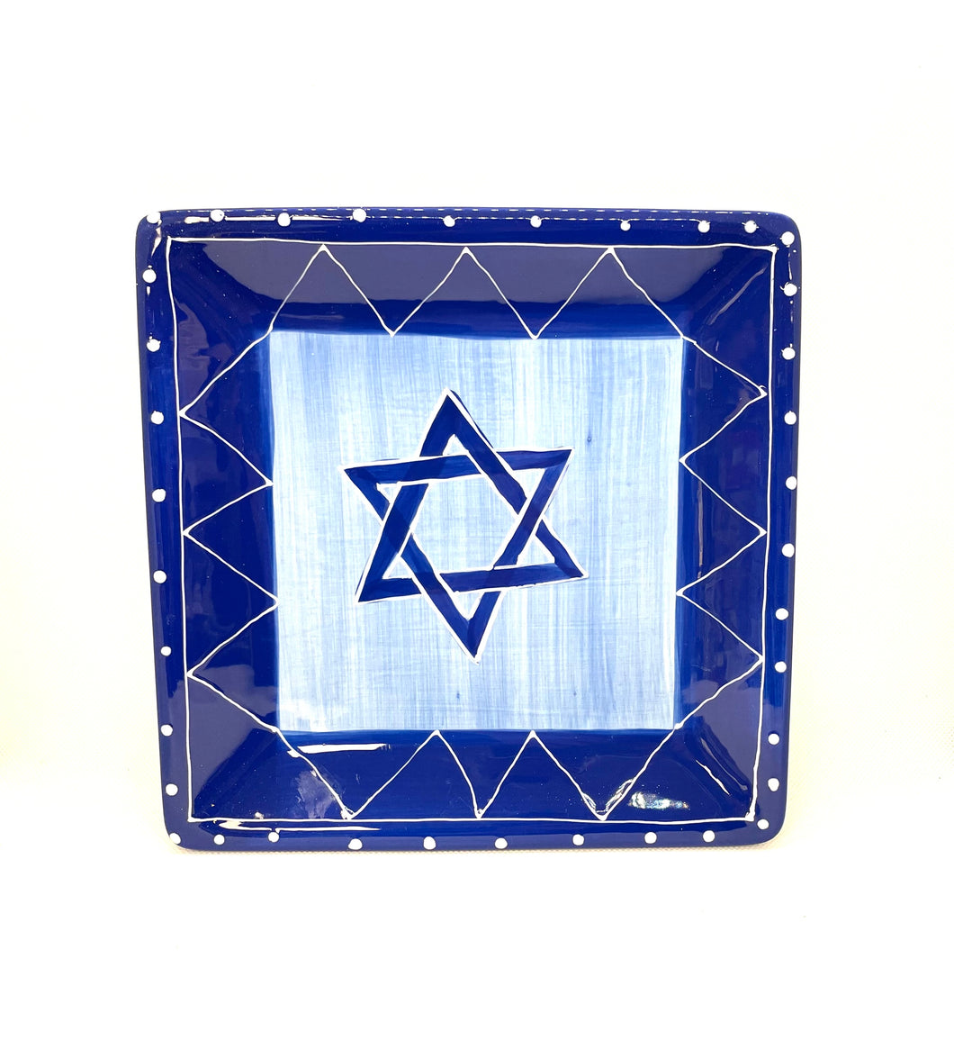 Square Hanukkah Plate
