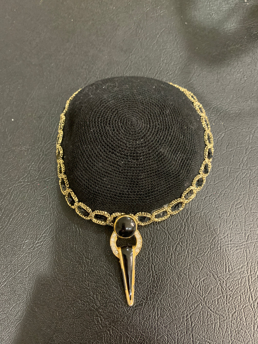 Black Yarmulke with Clip