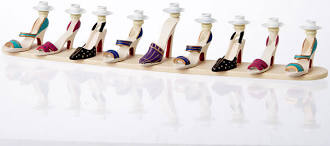 Menorah High Heel Shoes Red Soles