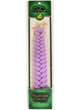 Havdalah Candle - Purple 8 wick braid