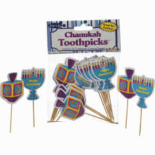 Hanukkah Toothpicks Cupcake toppers