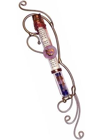 Gary Rosenthal Copper Heart Wedding Mezuzah