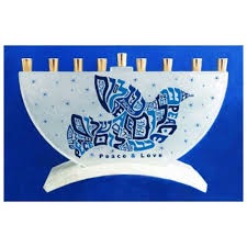 Peace & Love Dove Menorah