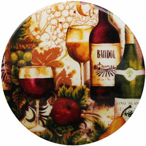 Andreas Silicone 4" Merlot Lillie Pad Trivet/Pot Holder