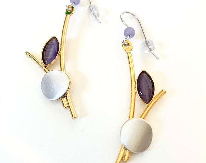 Crono Design Drop Earrings