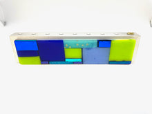 Load image into Gallery viewer, Hanukkah Menorah - Gary Rosenthal, Metal and Glass
