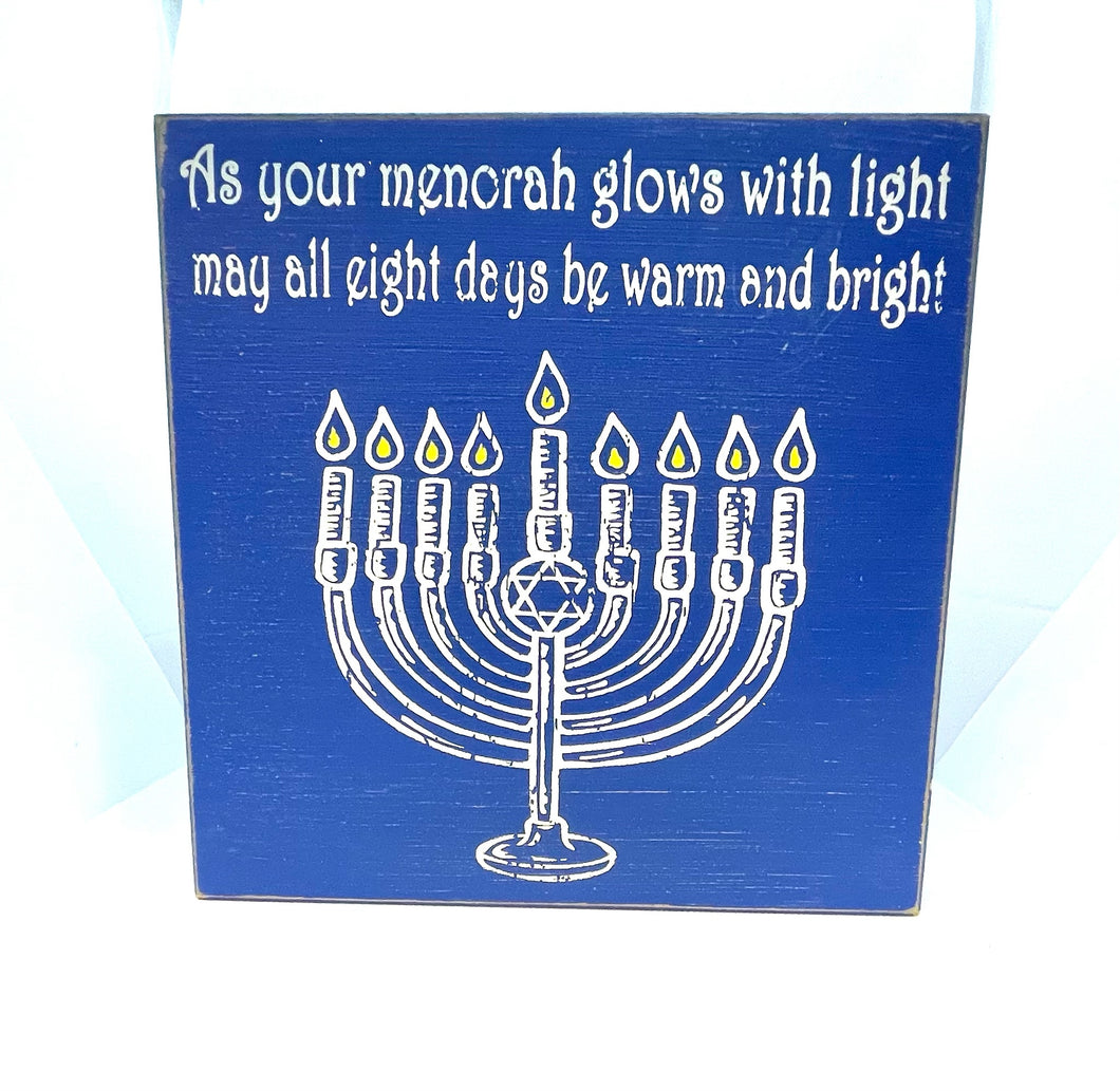 Hanukkah Decorations - large wooden boxes