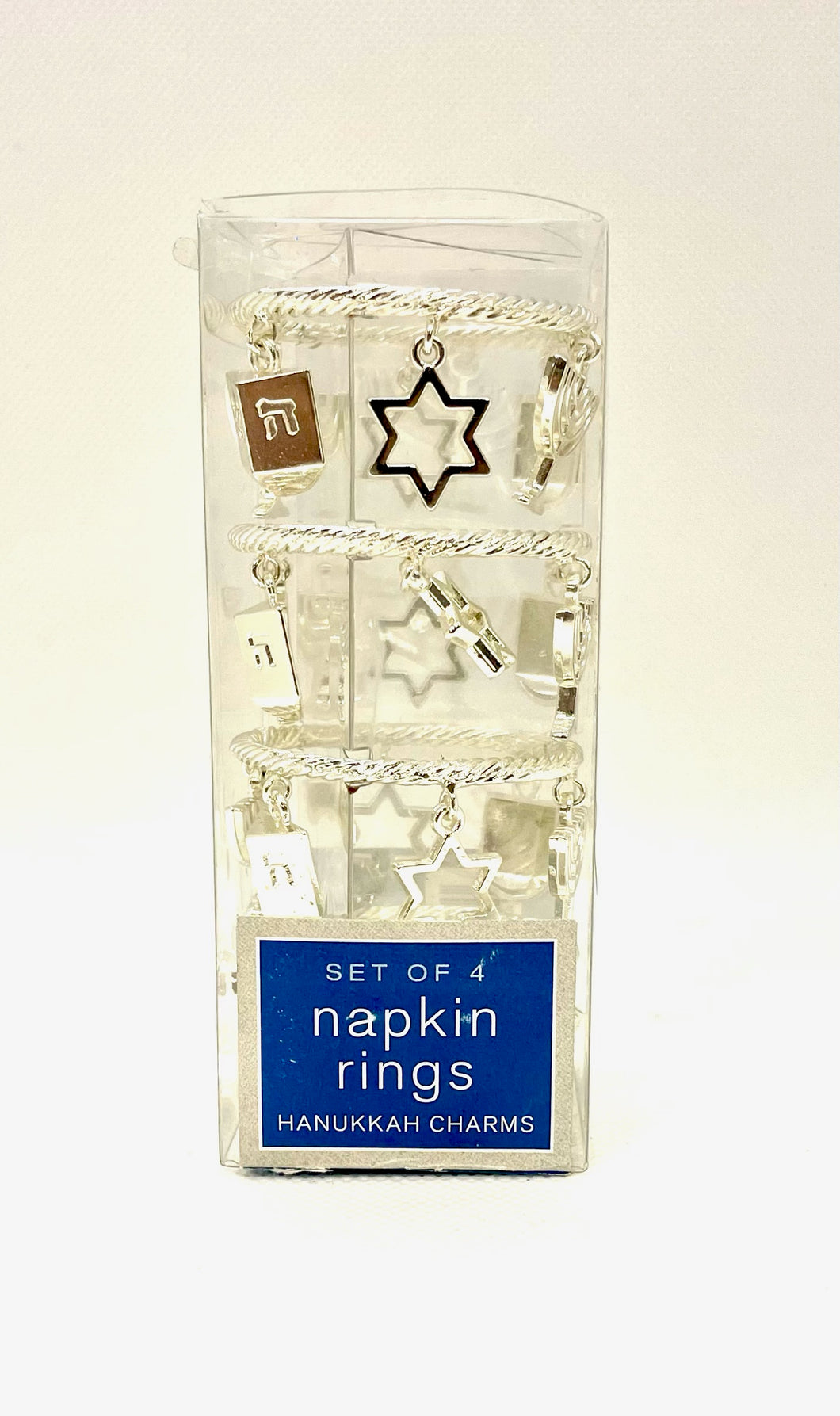 Hanukkah Napkin Rings - set of 4