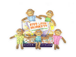 Five Little Monkeys Book & Doll Set