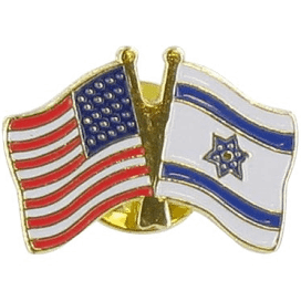 Israel-USA Flag Lapel Pin