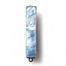 House of Raasche Blue Pearl Mezuzah